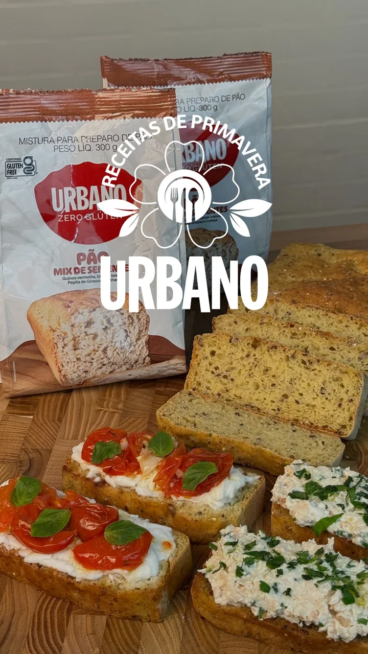 Pão e bruschettas com mistura Urbano